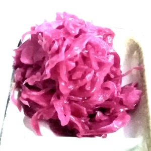 洋食の付け合わせに♬ 紫キャベツの酢漬け